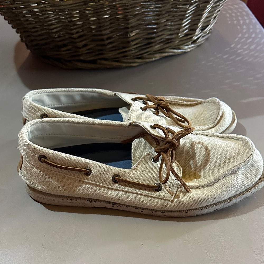 Sperry Cream Loafers